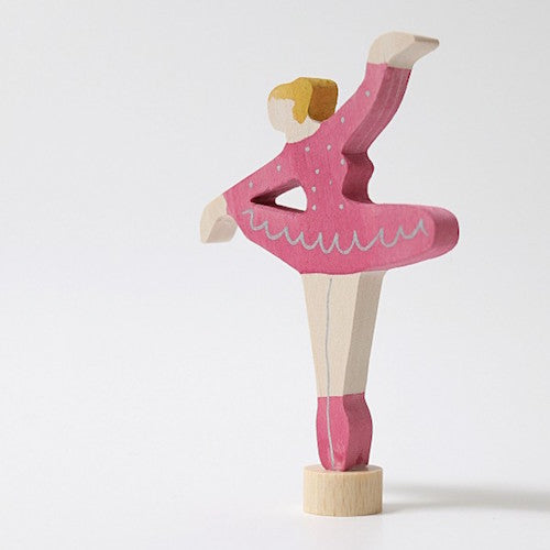 Grimms Steckfigur Ballerina Rubinrot