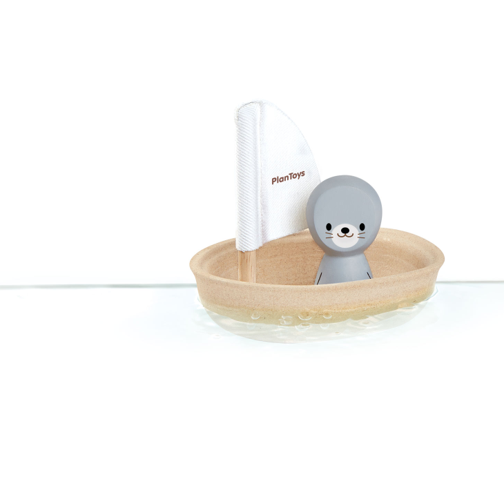 Plan Toys Holz Badespielzeug Segelboot ROBBE