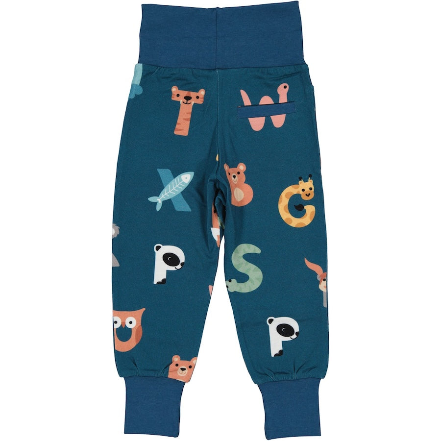Bambus Hose mit Bündchen ANIMAL LETTERS