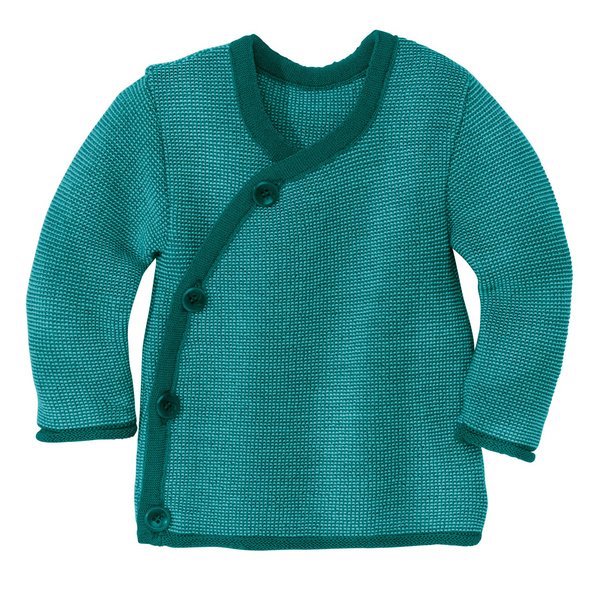 Melange Wollstrickjacke