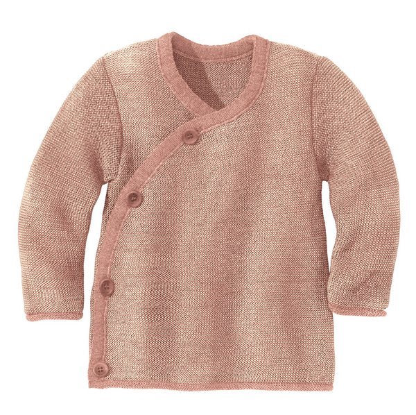 Melange Wollstrickjacke