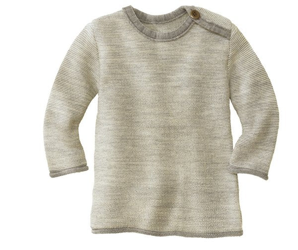Disana Melange Wollpullover aus Bio Merinowolle
