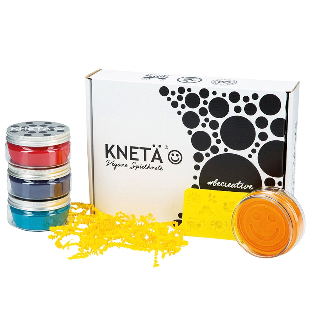 Vegane Spielknete 4er Box GELB