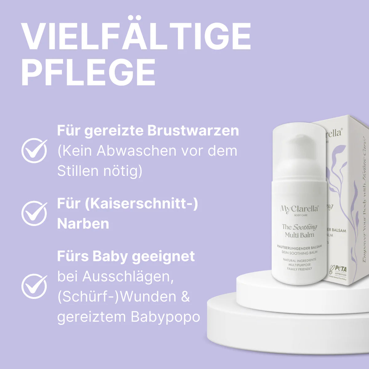 The Soothing Multi Balm für Kaiserschnittnarben und Brustwarzen 30ml
