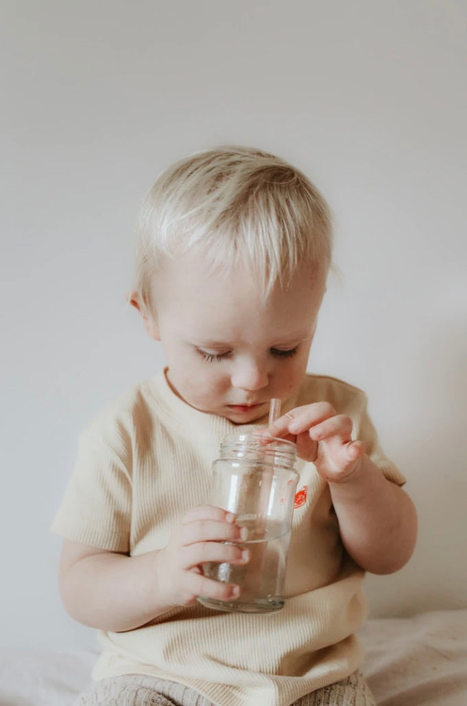 Silikonstrohhalme für Kinder, 6er Set