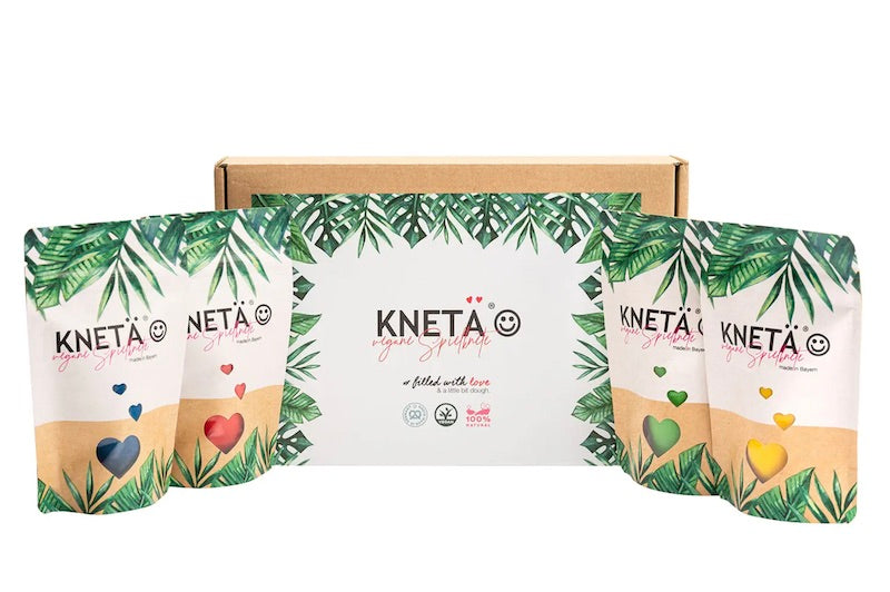 Knetä Vegane Spielknete 4er Box Bags