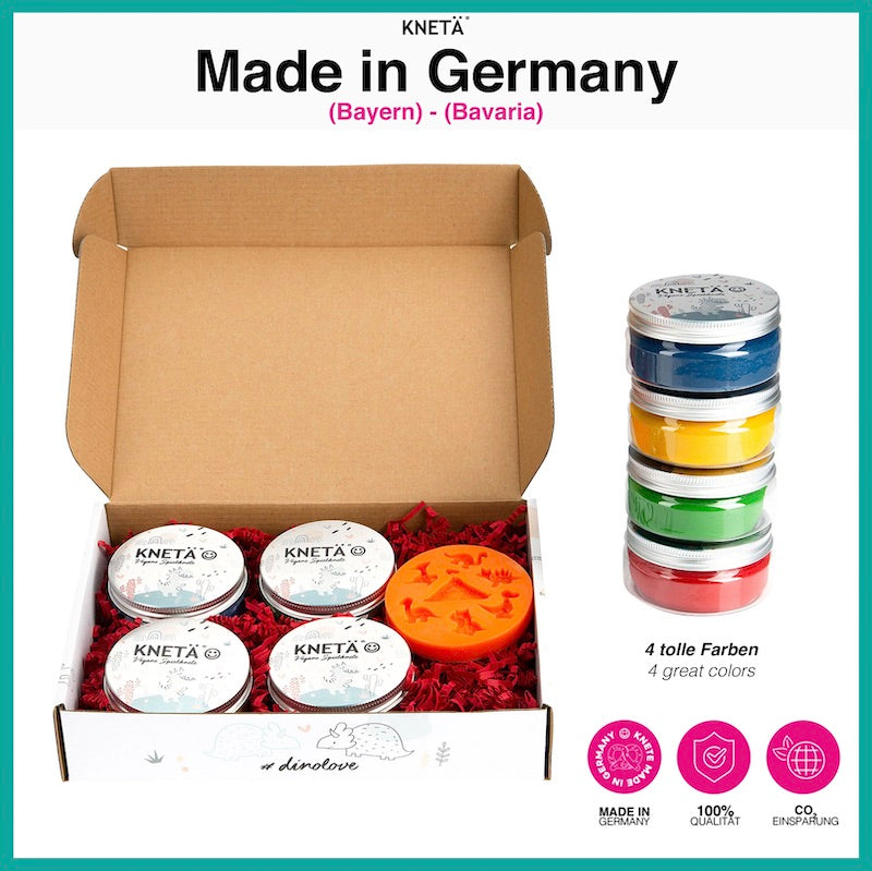 Vegane Spielknete Set DINO