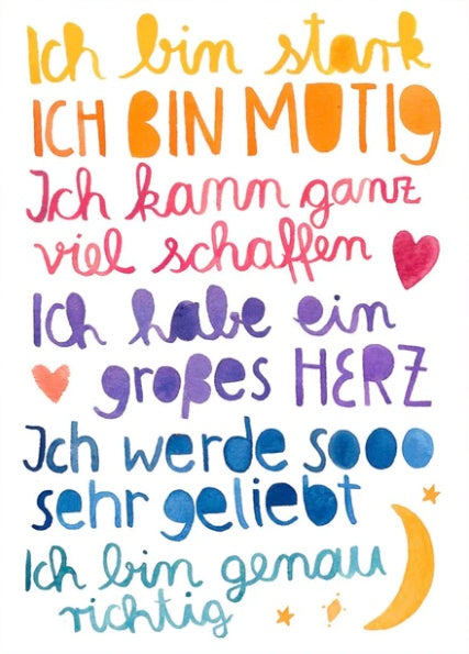 Postkarte AFFIRMATION