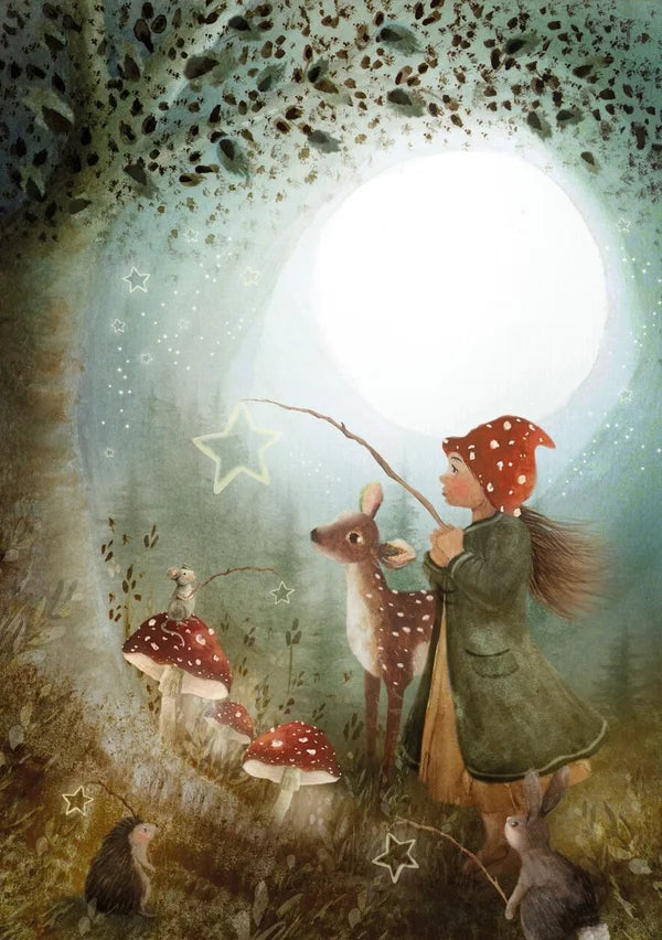 Postkarte BRIGHT LIGHT NIGHT