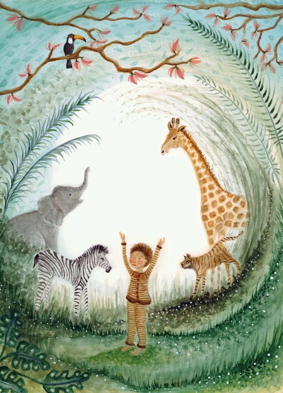 Bijde Hansje Postkarte JUNGLE