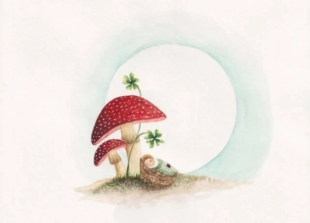 Bijde Hansje Postkarte MUSHROOM BABY