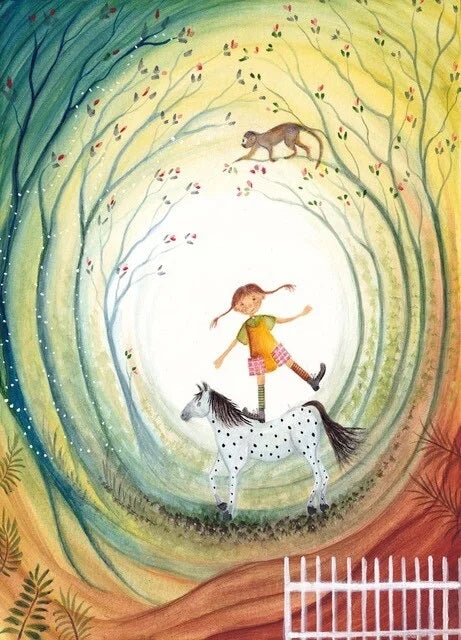 Bijde Hansje Postkarte PIPPI