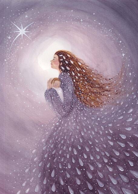 Bijde Hansje Postkarte TEARDROP STAR