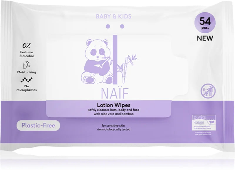 Babyfeuchttücher, kunsttofffrei und vegan mit AloeVera Lotion