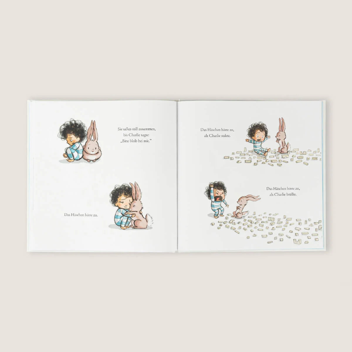 Bilderbuch - Häschen tröstet