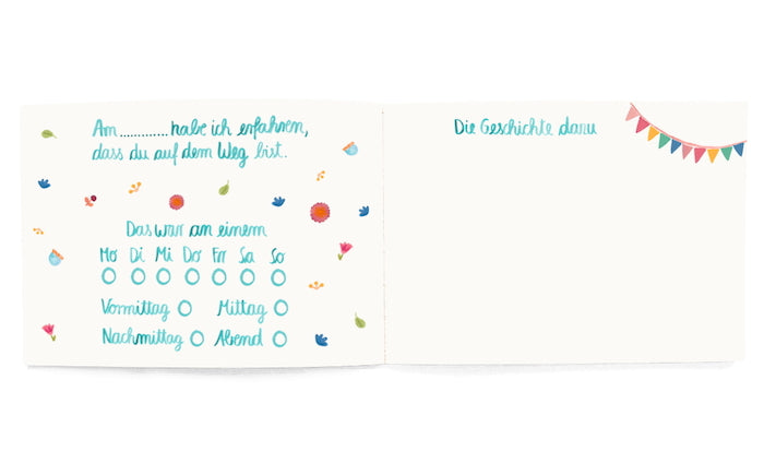 Erinnerungsbuch Schwangerschaft SCHWANGER MIT DIR Hardcover