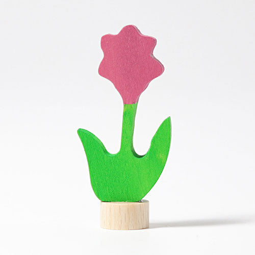 Grimms Steckfigur rosa Blume