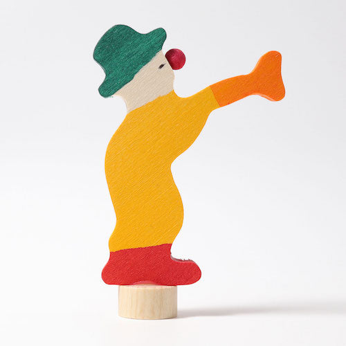 Grimms Steckfigur Clown mit Trompete