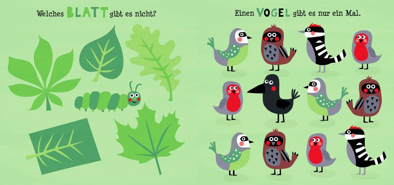 Rätselbilderbuch - Der bunte Wald - Wo ist der Unterschied?