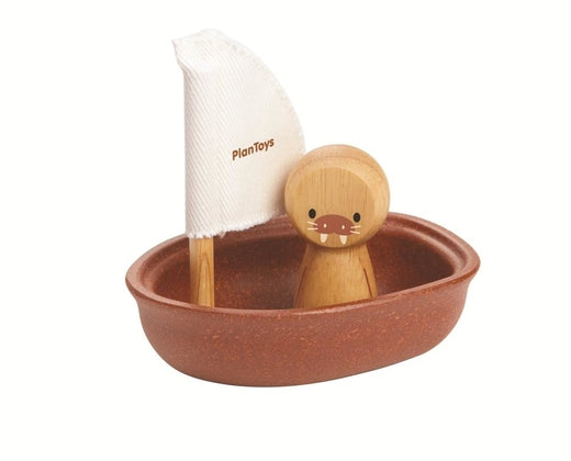 Plan Toys Holz Badespielzeug Segelboot WALROSS
