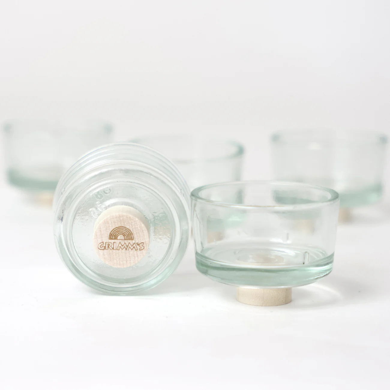 Teelichthalter Glas für Festtagsring und -spirale