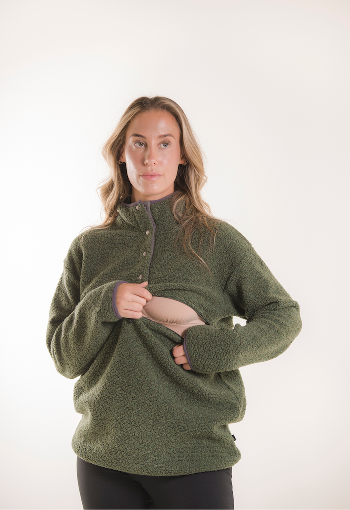 Umstands- und Still-Sweater mit recycelter Wolle