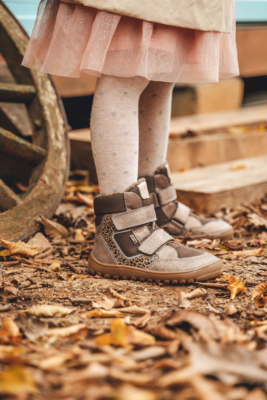 Barfuss Winterstiefel UP HILL WOOL shine