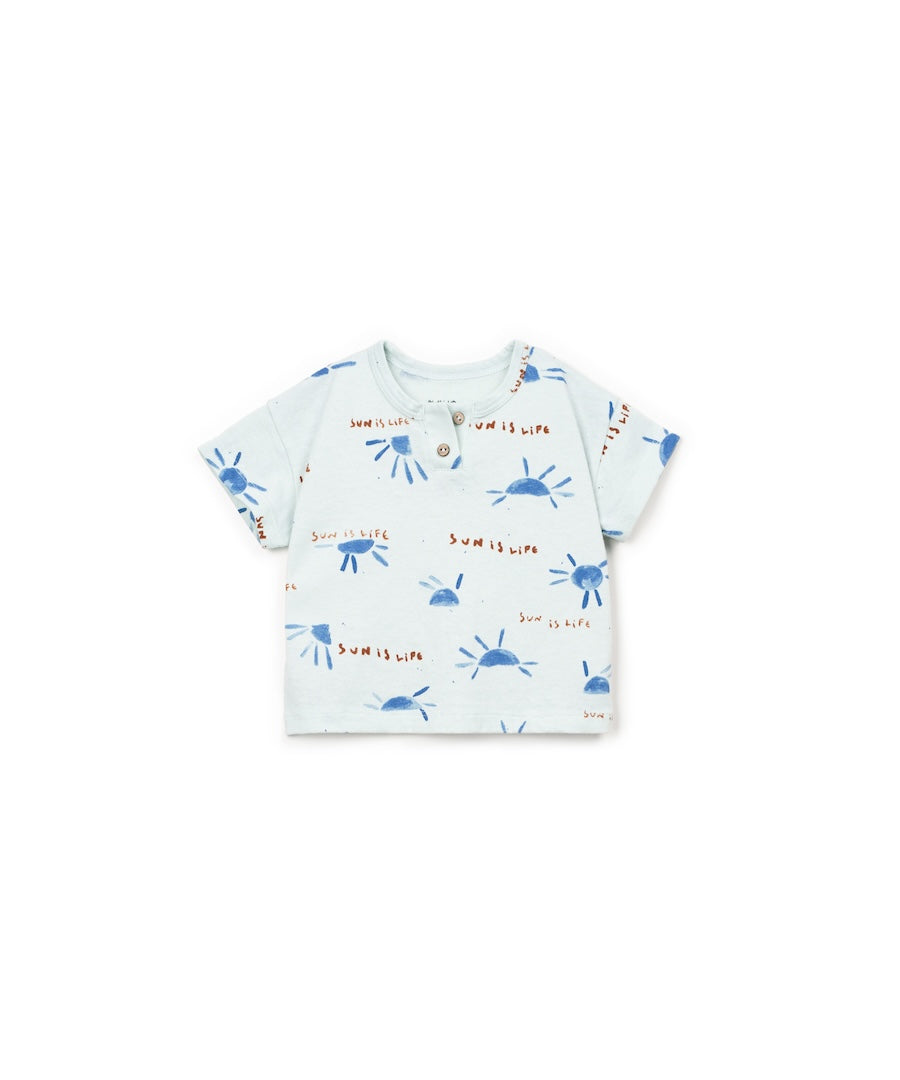 T-Shirt kurzarm Recycling-Baumwolle