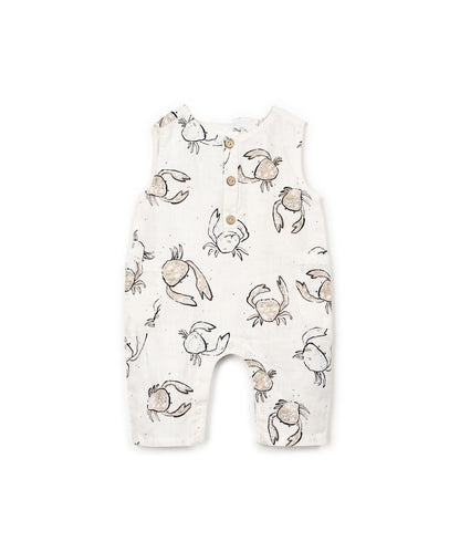 Leinen Jumpsuit mit Muster