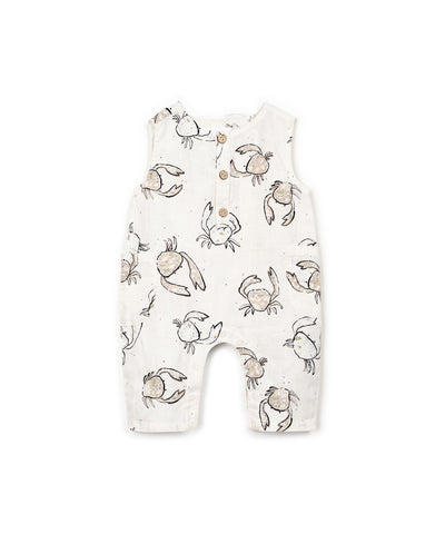 Leinen Jumpsuit mit Muster