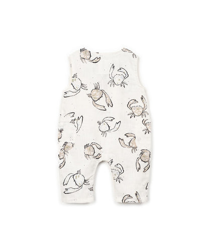 Leinen Jumpsuit mit Muster