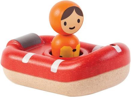 Plan Toys Holz Badespielzeug Küstenwacheboot