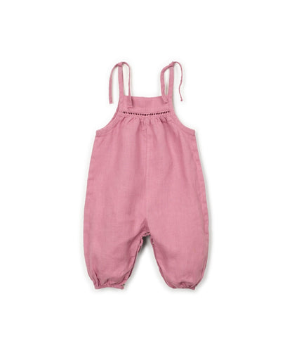 Leinen Jumpsuit mit Trägern