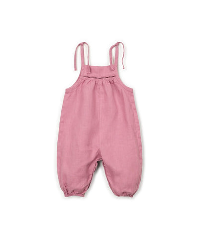 Leinen Jumpsuit mit Trägern