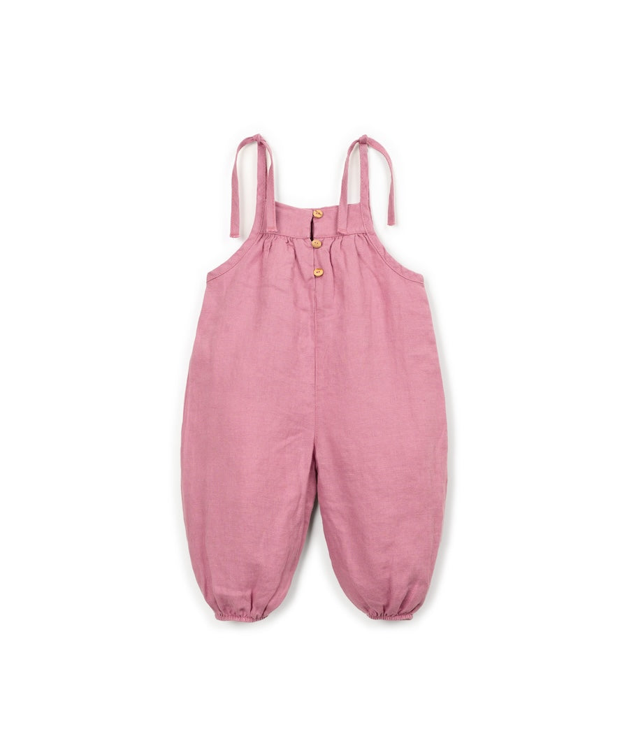 Leinen Jumpsuit mit Trägern