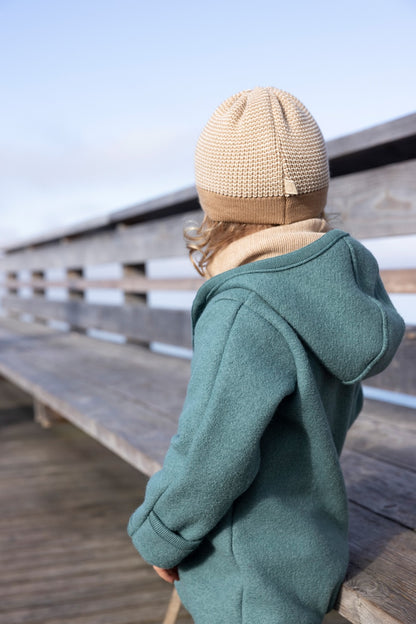 Wollwalk Overall mit Knöpfen
