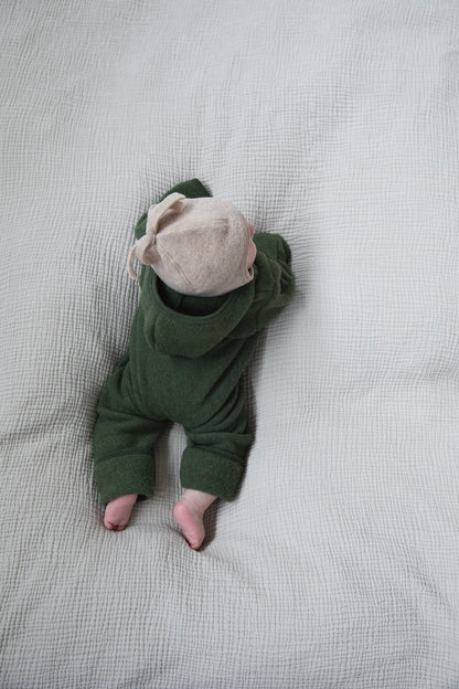 Wollfleece Overall mit Reissverschluss