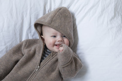 Wollfleece Overall mit Reissverschluss