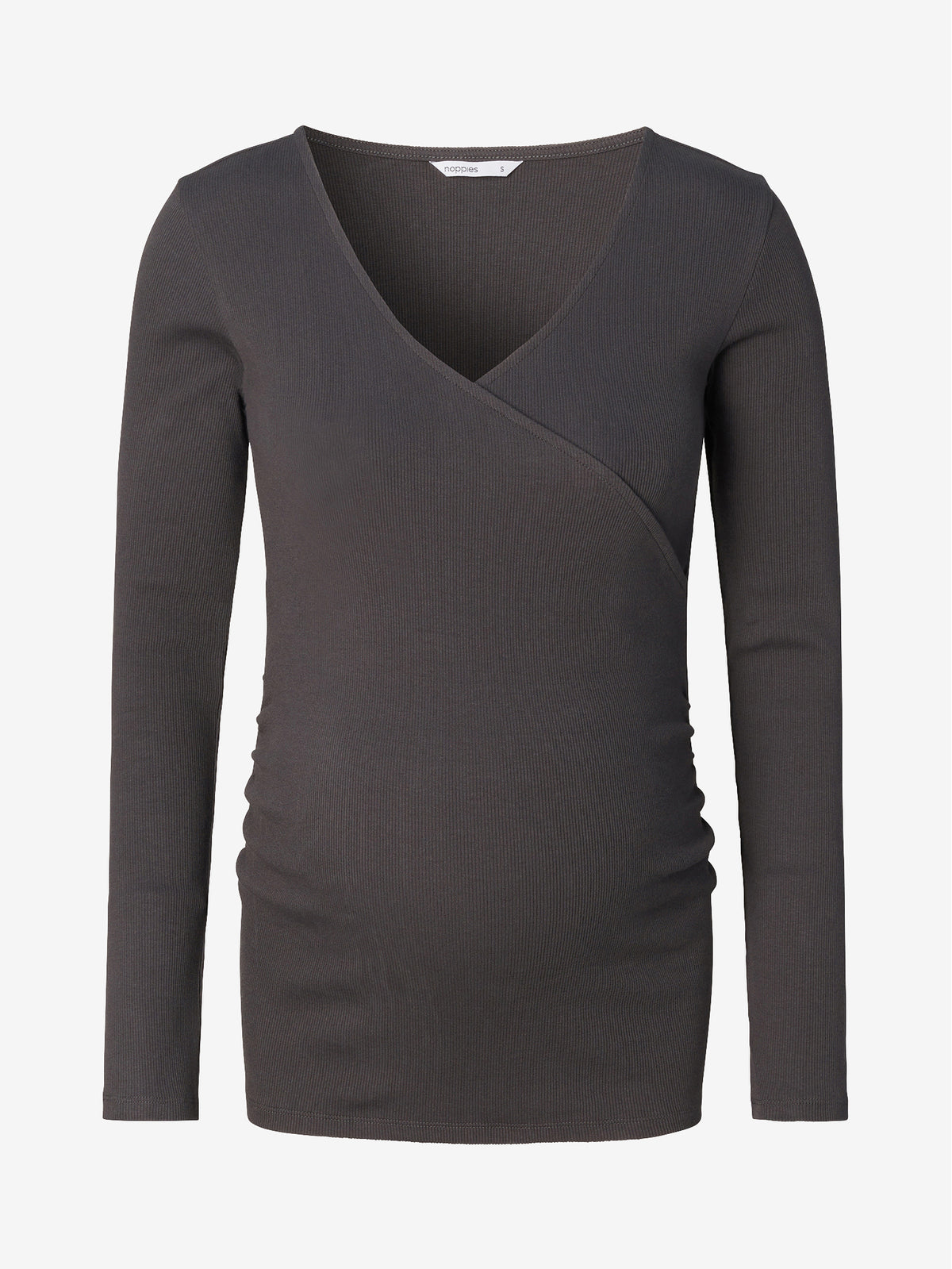 Umstands- und Still-Shirt langarm mit V-Ausschnitt