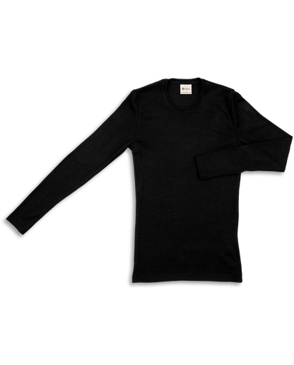 Wolle-Seide Shirt langarm Damen