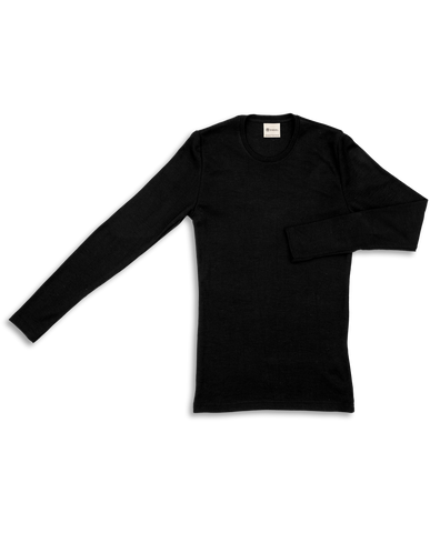 Wolle-Seide Shirt langarm Damen