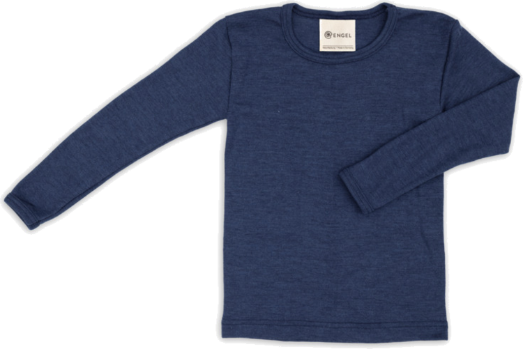 Wolle-Seide Kinder-Shirt langarm