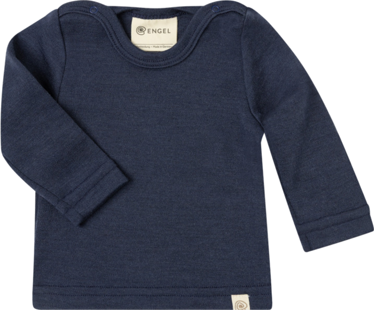 Wolle-Seide Baby-Shirt langarm
