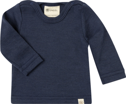 Wolle-Seide Baby-Shirt langarm
