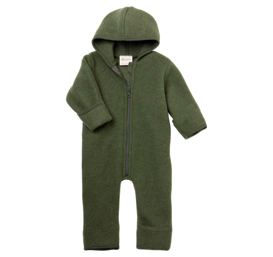 Wollfleece Overall mit Reissverschluss