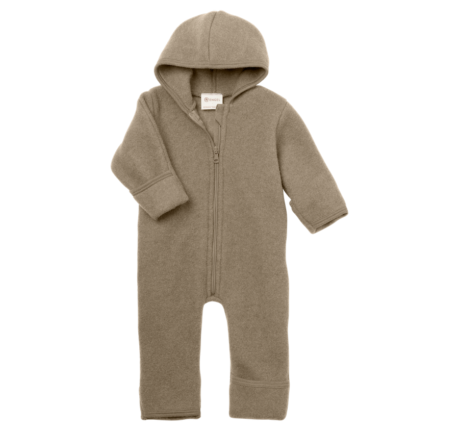 Wollfleece Overall mit Reissverschluss