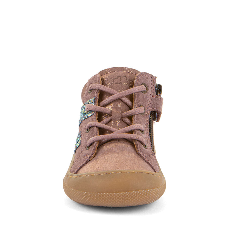 Barfuss Schuh MALY LACES shine aus Leder