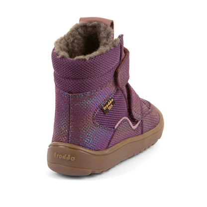 Barfuss Winterstiefel TEX WINTER Leder & Textil shine
