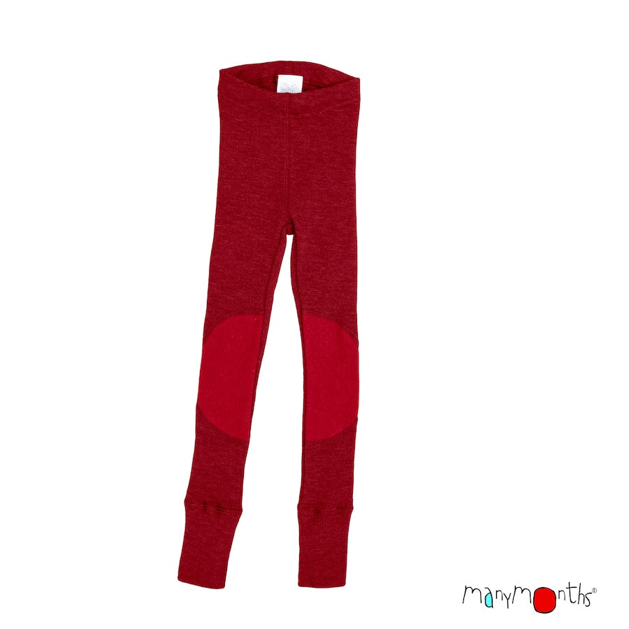 Merinowolle Leggings mit Knieverstärkung