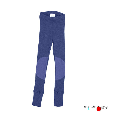 Merinowolle Leggings mit Knieverstärkung